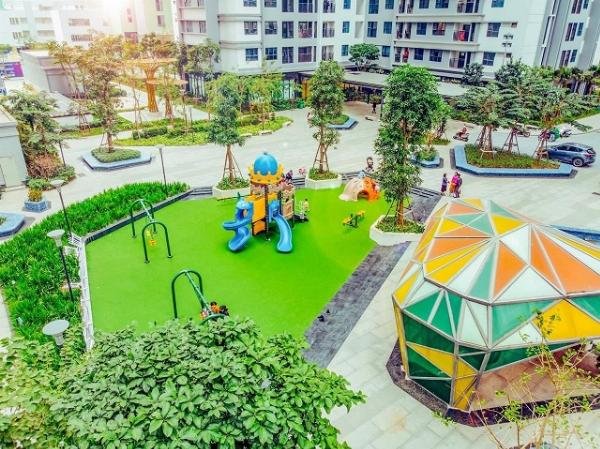 Không gian xanh mát và trong lành tại Goldmark City