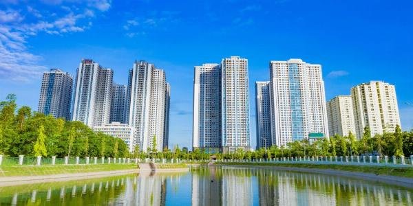 Mặt bằng căn hộ 2 phòng ngủ tòa R3 Goldmark City thiết kế thông minh, tối ưu không gian, phù hợp gia đình trẻ.