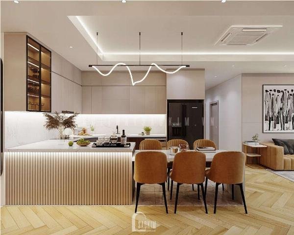 mặt bằng căn hộ 3 phòng ngủ goldmark city apartment thiết kế hiện đại tối ưu không gian