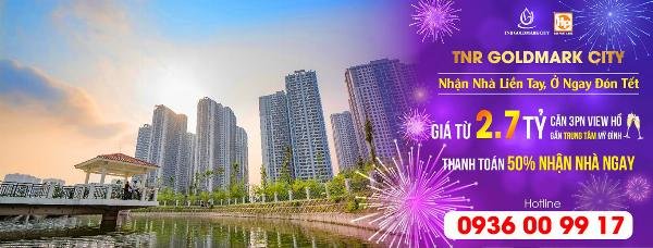 Mặt bằng căn hộ 3 phòng ngủ tòa S4 Goldmark City, bố trí hợp lý, phòng khách rộng rãi