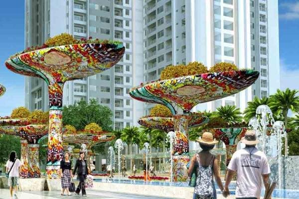 Nội thất căn hộ mẫu cho thuê tại khu C Goldmark City hiện đại, đầy đủ tiện nghi