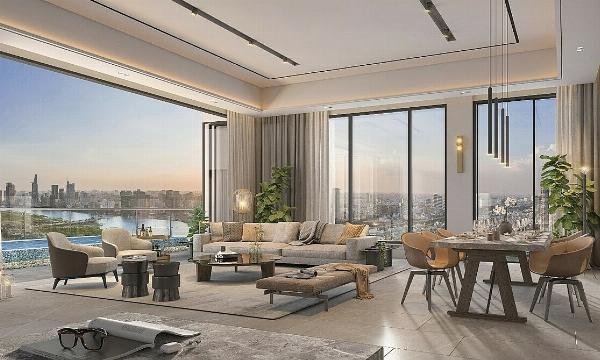 Penthouse cao cấp tại khu C Goldmark City với thiết kế sang trọng và tầm nhìn bao quát